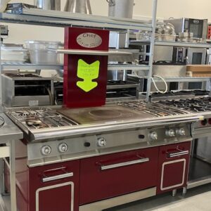 Fourneau 4FV 1 PCF sur four gaz et rangements