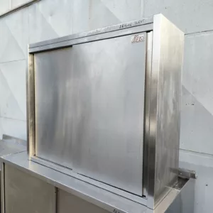 Placard mural inox portes coulissantes